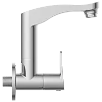 PR-2109 Sink Cock With Swinging Spout With Wall Flange (Wall Mounted Model)