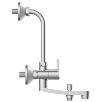PR-2122 Wall Mixer 3 In 1 With Connecting Legs With Wall Flange