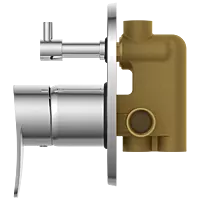 PR-2155 3 Inlet 2 Outlet High Flow Diverter Body With Upper Part Set