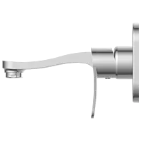 PR-2167 Exposed Part Kit For Single Lever Basin Mixer Wall Mounted With Consisting Of Operative Lever, Basin Spout & Wall Flange