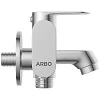 SL-2605 2 Way Bib Tap Side Handle With Wall Flange