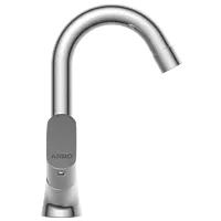 SL-2615 Center Hole Basin Mixer With Swinging Spout With Braided Hoses (Table Mounted Model)