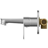 SL-2629 Concealed Body For Single Lever Basin Mixer Wall Mounted With Exposed Part Kit, Consisting Of Operative Lever, Basin Spout & Wall Flange