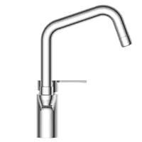 RL-4642 Single Lever Basin Mixer With Swinging Spout With Braided Hoses (Table Mounted Model)