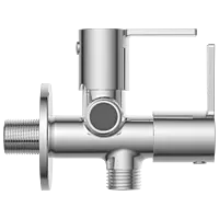 RL-4607 2 Way Angle Cock With Wall Flange