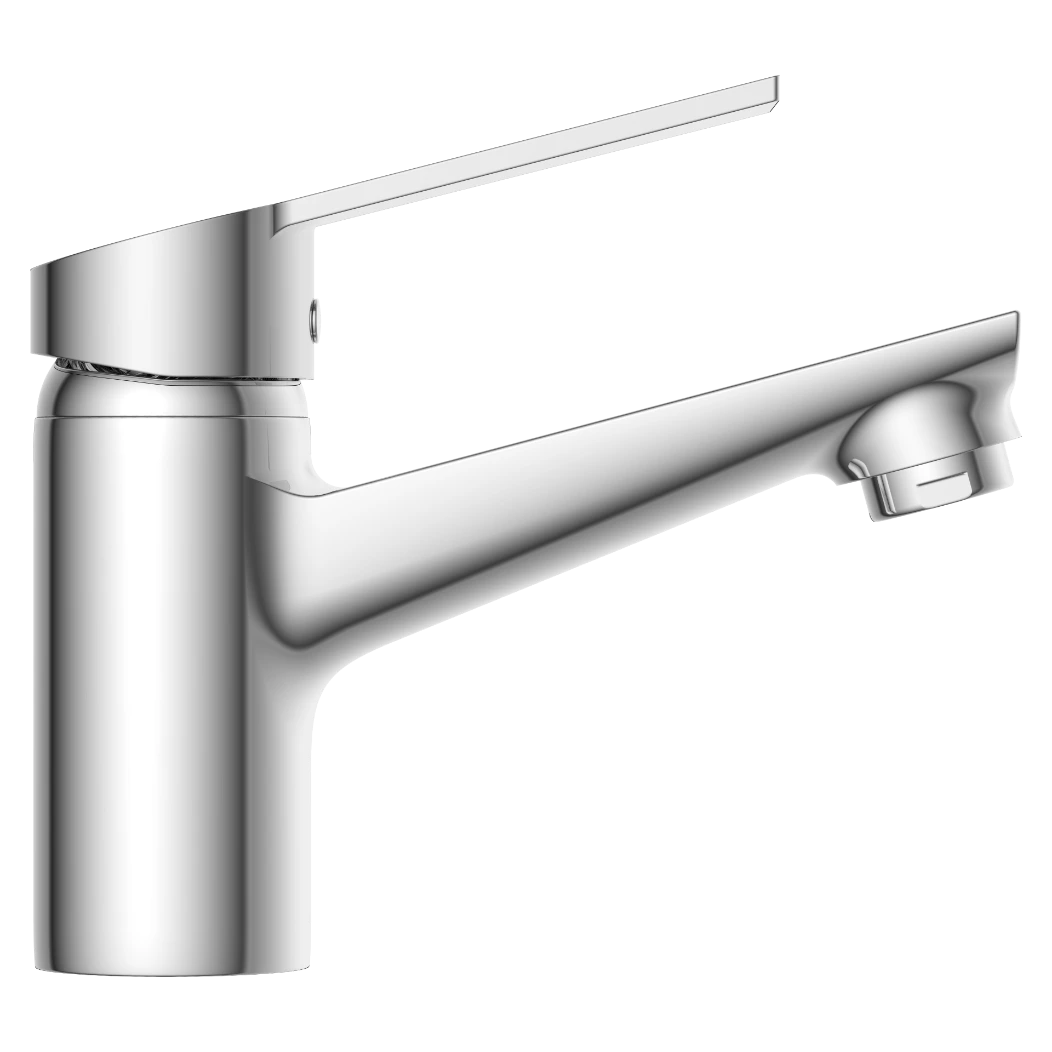 RL-4627 Single Lever Basin Mixer With Braided Hoses (Table Mounted Model)