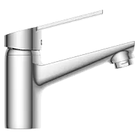 RL-4627 Single Lever Basin Mixer With Braided Hoses (Table Mounted Model)