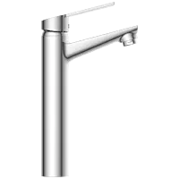 RL-4628 Single Lever Tall Basin Mixer With Braided Hoses (Table Mounted Model)