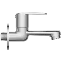 AL-1403 Long Nose Bib Tap With Wall Flange