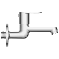NE-1603 Long Nose Bib Tap With Wall Flange