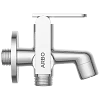IX-2805 2 Way Bib Tap Side Handle With Wall Flange