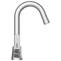 IX-2815 Center Hole Basin Mixer With Swinging Spout With Braided Hoses (Table Mounted Model)