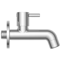 EL-1803 Long Nose Bib Tap With Wall Flange