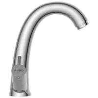 EL-1815 Center Hole Basin Mixer With Swinging Spout With Braided Hoses (Table Mounted Model)