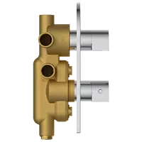 DVT-5610 2 Inlet 3 Outlet Thermostatic Diverter Body With Upper Part Set