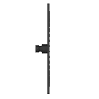 OS-MB-211 Square 12" x 12" Inch SUS 304 Rainfall Overhead Shower (Matt Black)