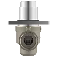 MP-5216 Metropole Forged Brass WC Flush Valve 25mm (1" Inch) With Exposed Shut Off Provision & Square Plate