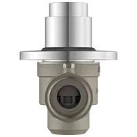 MP-5219 Metropole Forged Brass WC Flush Valve 25mm (1" Inch) With Exposed Shut Off Provision & Round Plate