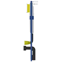 CC-11 Pneumatic Concealed Dual Flush Cistern With MS Full Frame & Acc.