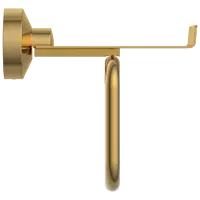 LE-GG-08 Toilet Paper Holder With Shelf (Glossy Gold Finish)