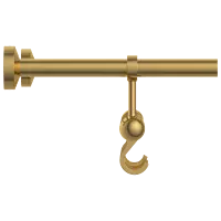 LE-GG-01 Towel Rack With Towel Holder & Hook (Glossy Gold Finish)