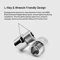 AC-23 Brass Extention Nipple 1" Inch