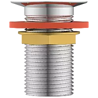 AC-02 Brass 3" Inch Height Full Thread Waste Coupling