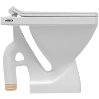 EWC-15111PP Solo EWC S Trap With Normal Close Seat Cover, Hinges, Fixing Accessories
