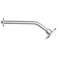 OS-301 4″ Inch Round Overhead Shower with 9″ Long 45° Bend Wall Mounted Shower Arm with Flange