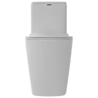 OPC-31213PP Kia Single Flush Washdown S Trap (9" Inch) One Piece Closet With Soft Close Seat Cover, Hinges, Fixing Accessories Set and Accessories Set, Cistern Fittings