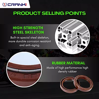 Crank1 CPF55-155 Fork Oil Seals Pair
