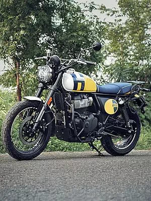 Legundary Thanos Crash Guard With Slider for Royal Enfield Bear 650 Legundary Thanos Crash Guard With Slider for Royal Enfield Bear 650