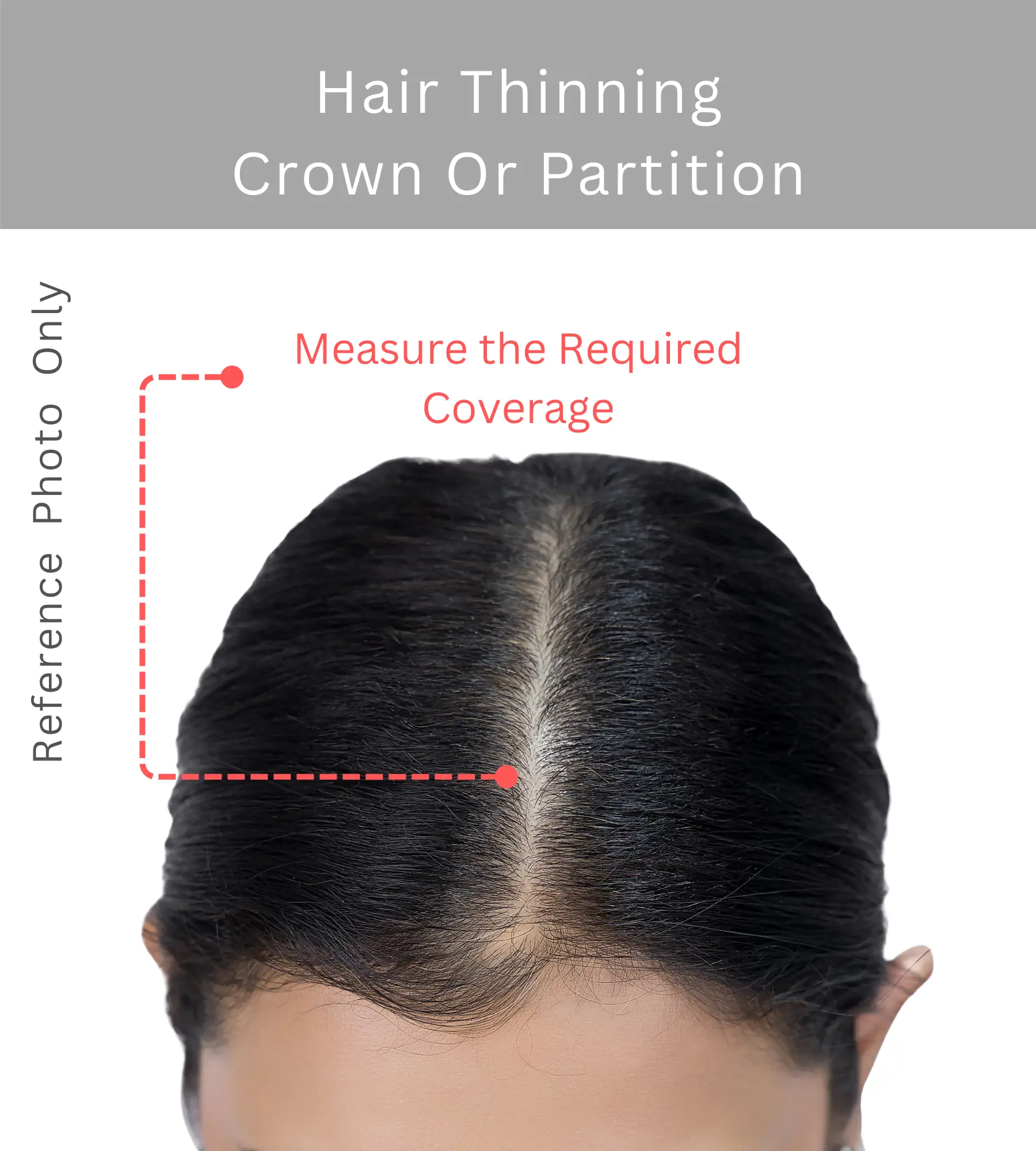 3X5 Grey Hair Topper
