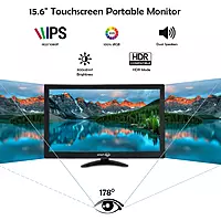 15.6-Inch Portable Touchscreen Monitor – Full HD Display, USB-C Powered, Ultra Slim & Compact Design