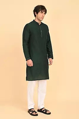 Men Ethnic Embroidered Long Kurta