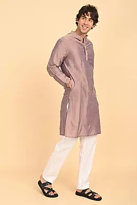 Men Ethnic Embroidered Long Kurta