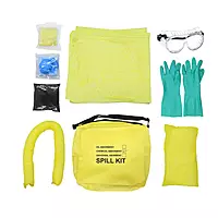 Chemical Spill Kit | 15 Ltr. Capacity | Complete Chemical Spill Response & Absorbent Kit with PPE