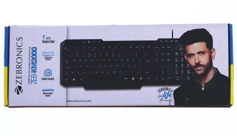 ZEBRONICS USB WIRED KM2000 KEYBOARD