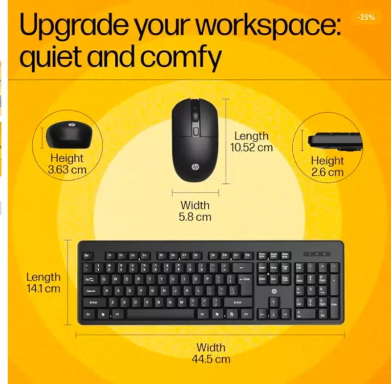 HP Wireless KB & Mouse Combo km260