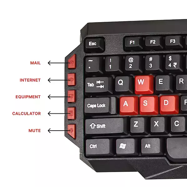 POWERX USB KEYBOARD REDROCK 700