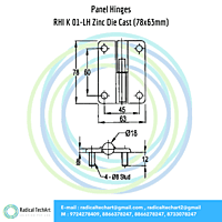 RHI Series Panel Hinges