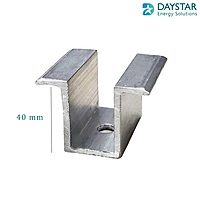 Solar Panel Mounting Clamp 40MM End Clamp & Mid Clamp