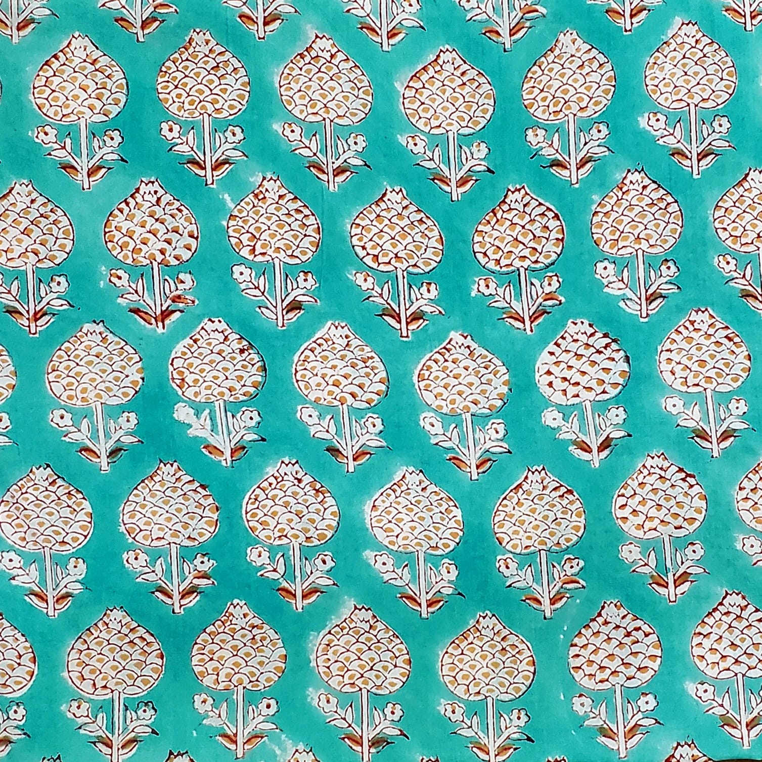 Sanganeri Handblock Cotton Fabric #40