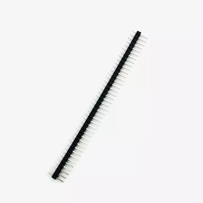 Generic 40 Pin Straight Male Header Pins – 2.54mm Pitch Berg Strip – For PCB Prototyping