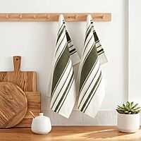 Striped Kitchen Towel Set of 2