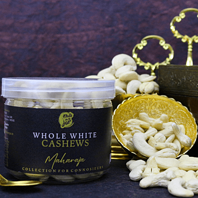 Nuts in a Jar Maharaja Whole White Cashews 250 Grams Nuts in a Jar Maharaja Whole White Cashews 250 Grams