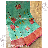 PURE LINEN SILK SAREE YBRSLIN23795 PURE LINEN SILK SAREE YBRSLIN23795