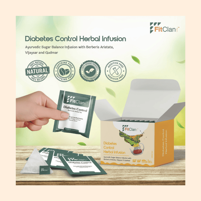 Diabetes Control Herbal Tea | Ayurvedic Sugar Balance Tea with Gudmar & Vijaysar