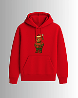 Unisex Red Coffee Graphic Printed All-Weather Hoodie