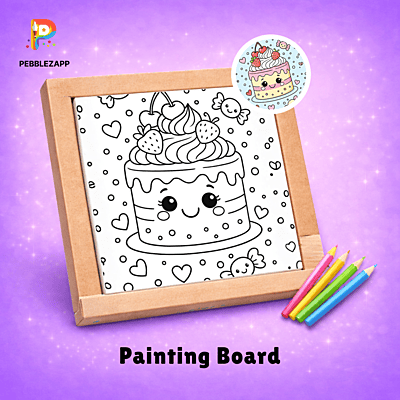 Kawaii Cake Coloring
